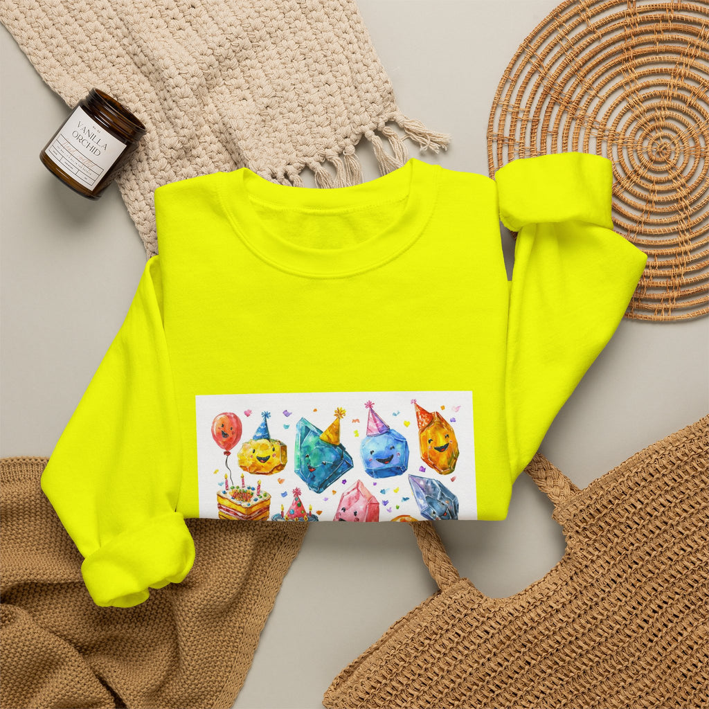 Crystal Birthday Party Crewneck | Earth Tones & Brights