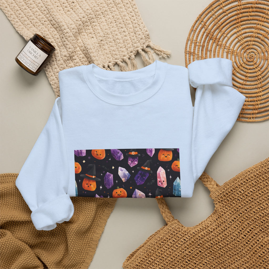 Halloween Crystal Party Crewneck | Blues, Purples & Pinks