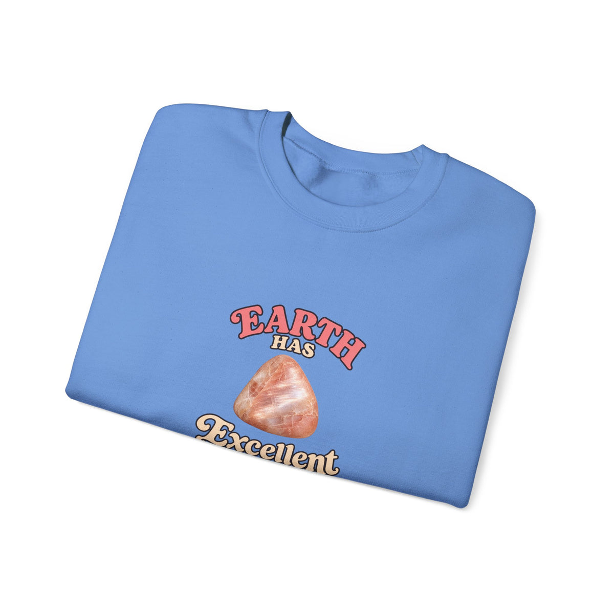 Earth Has Excellent Taste — Peach Moonstone Crewneck | Blues, Purples & Pinks