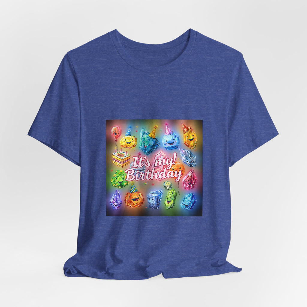 It's My Birthday Crystal Party T-Shirt | Royal, Navy & Purple