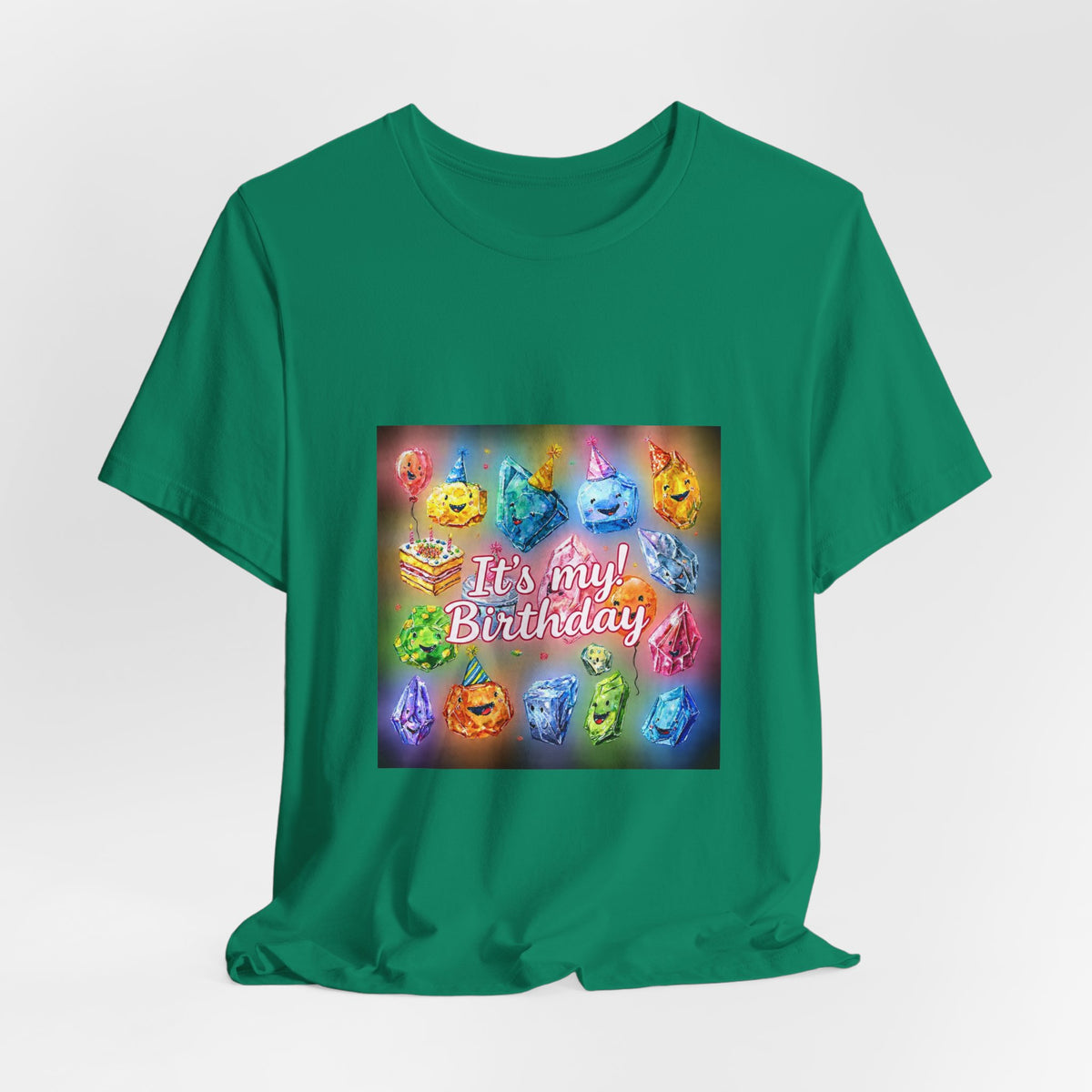 It's My Birthday Crystal Party T-Shirt | Greens