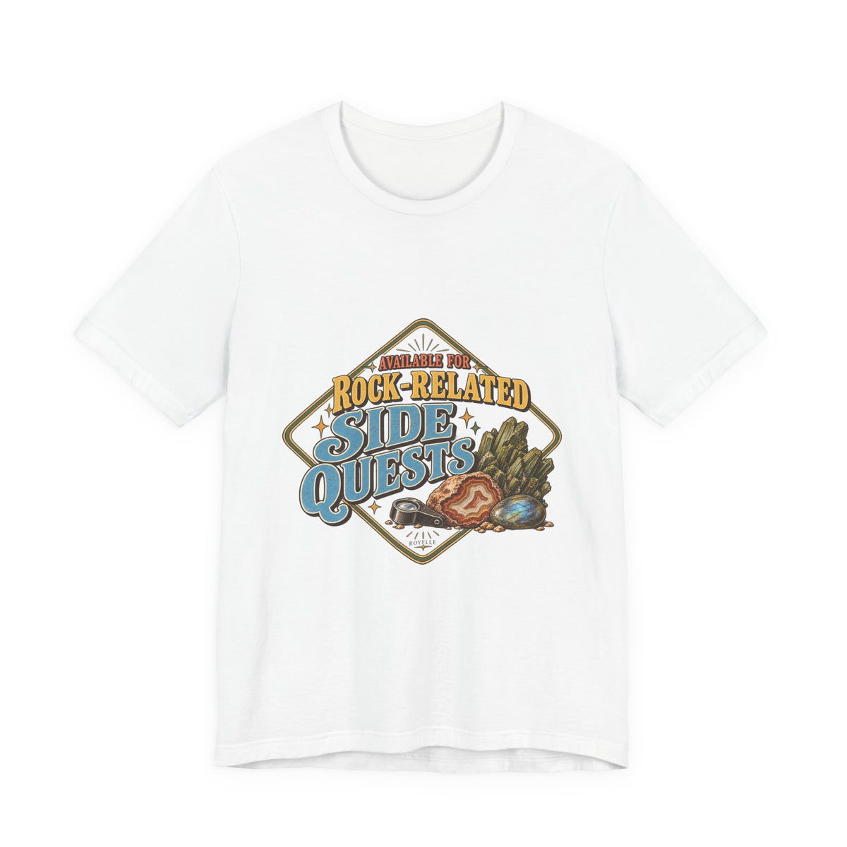Available for Rock-Related Side Quests T-Shirt by Royelle — product mockup 1