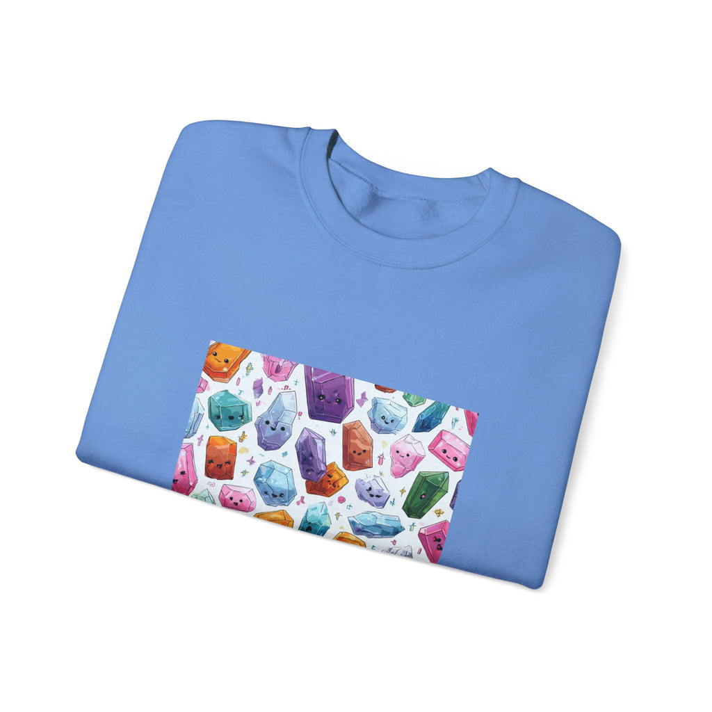 Pastel Crystal Friends Crewneck | Blues, Purples & Pinks