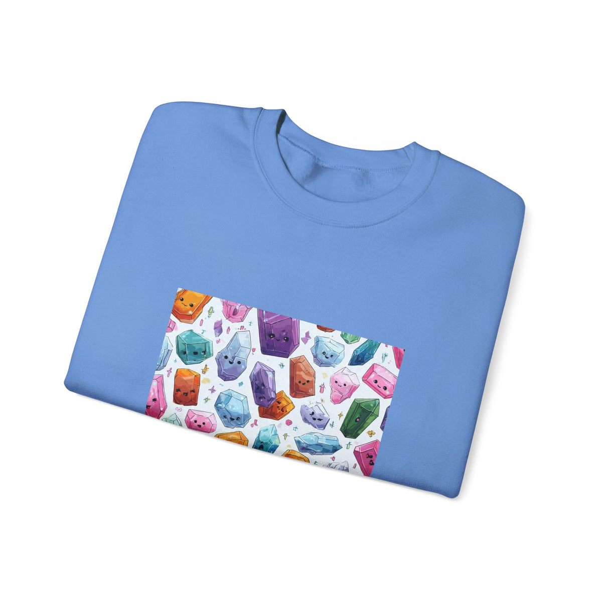 Pastel Crystal Friends Crewneck | Blues, Purples & Pinks