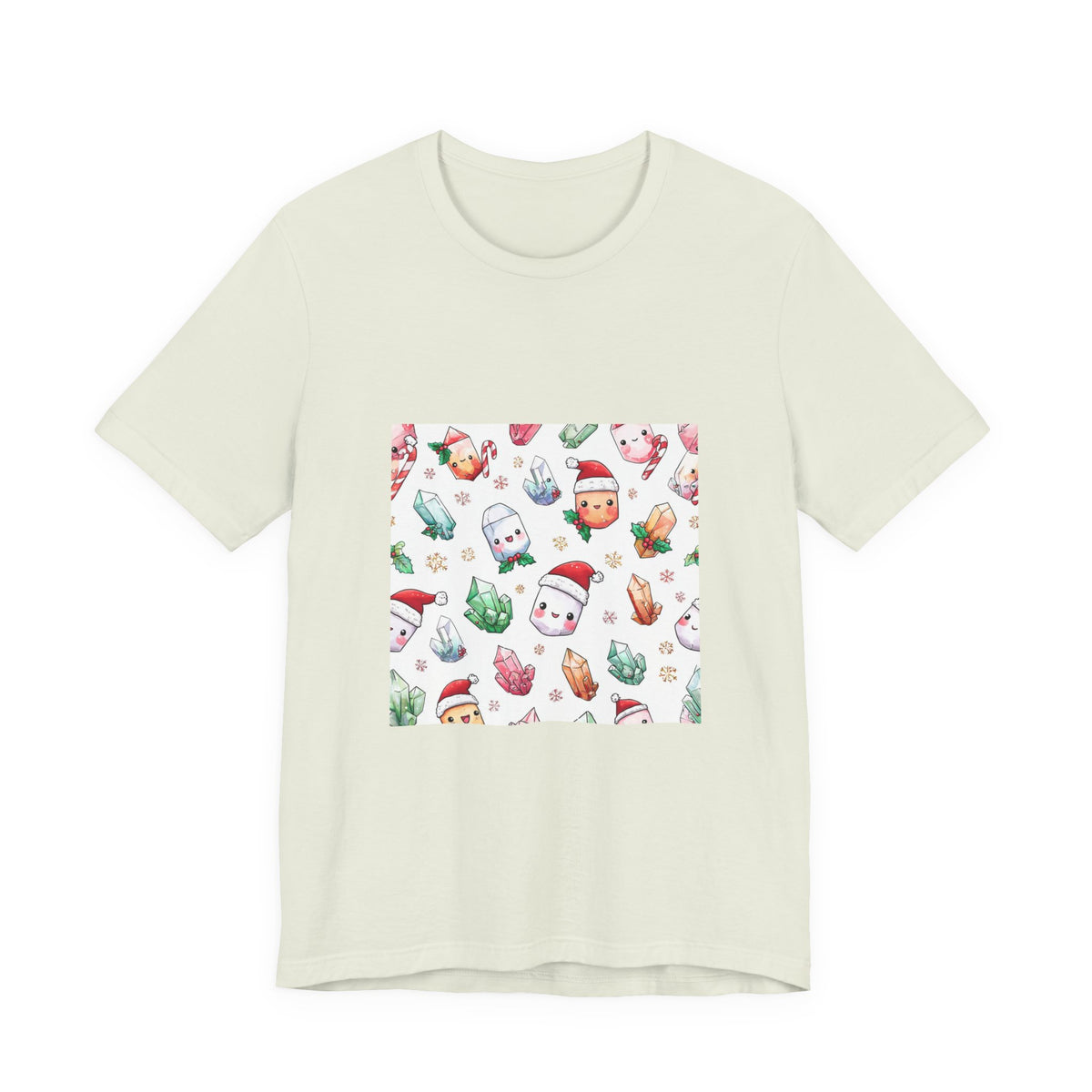 Pastel Christmas Crystal Friends T-Shirt | Golds, Mints & Teal