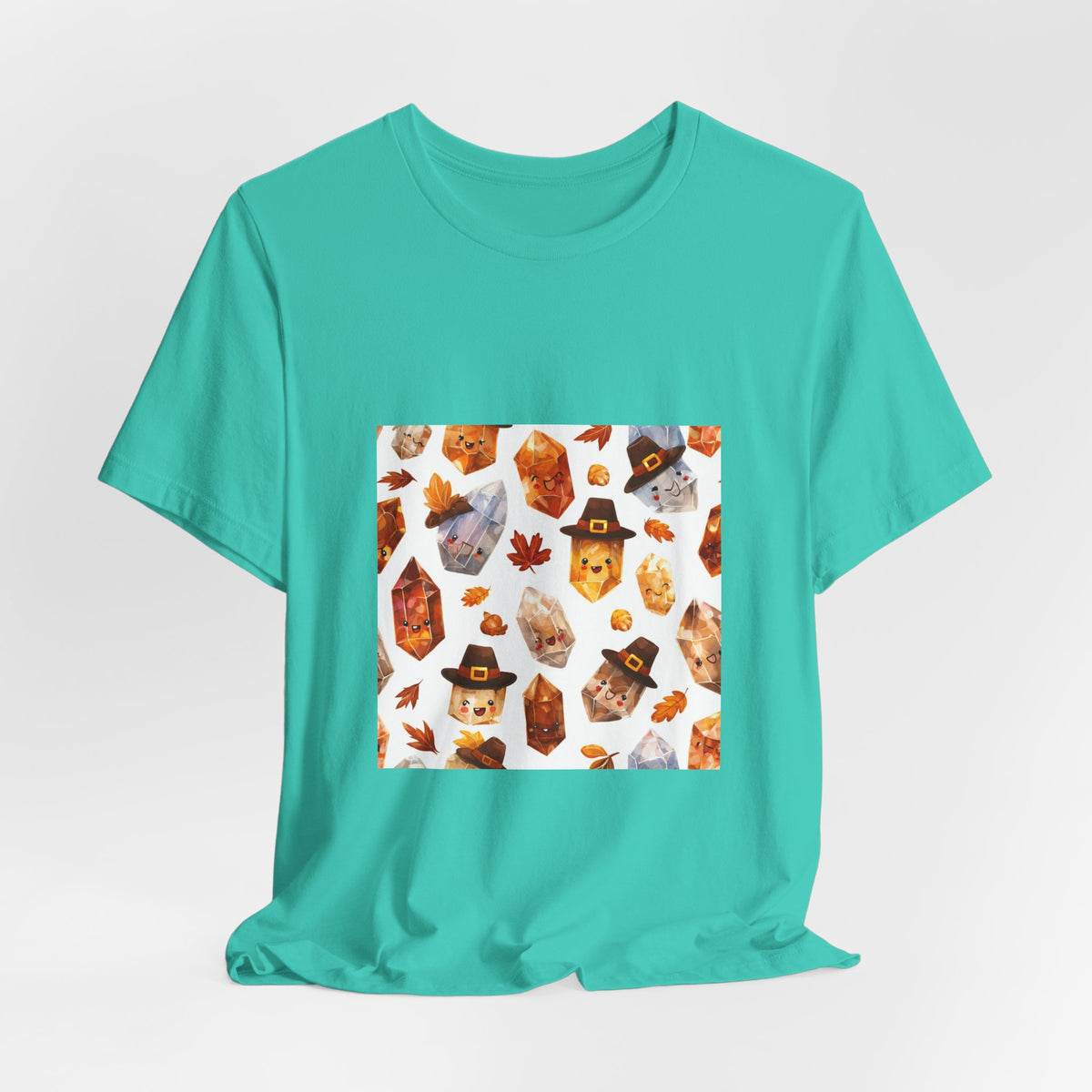 Thanksgiving Crystal Harvest T-Shirt | Golds, Mints & Teal