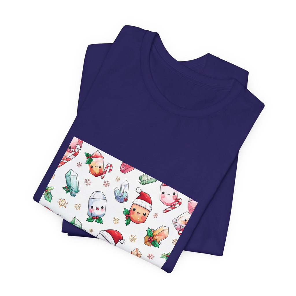 Pastel Christmas Crystal Friends T-Shirt | Royal, Navy & Purple