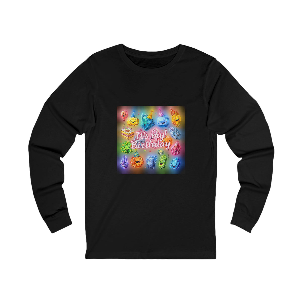 It's My Birthday Crystal Party Long Sleeve T-Shirt