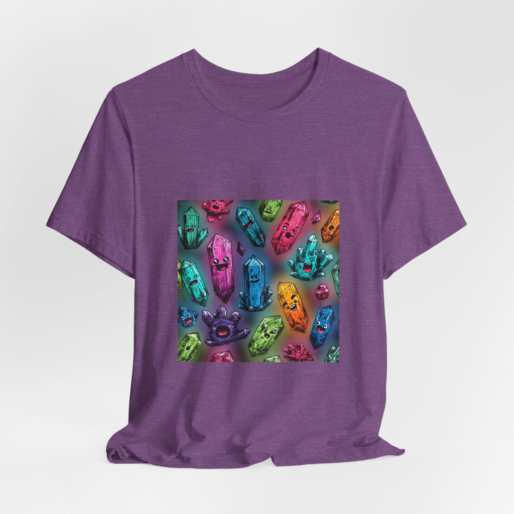 Colorful Crystal Characters T-Shirt | Royal, Navy & Purple
