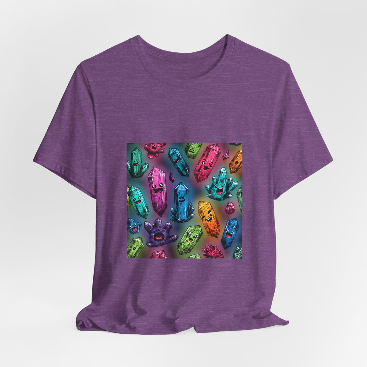 Colorful Crystal Characters T-Shirt | Royal, Navy & Purple