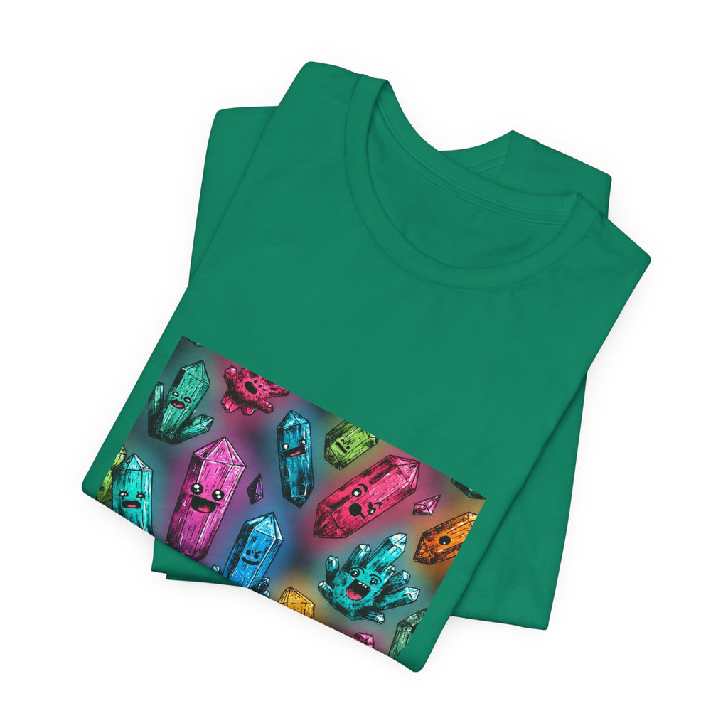 Colorful Crystal Characters T-Shirt | Greens