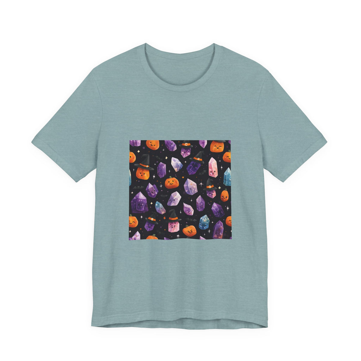 Halloween Crystal Party T-Shirt | Soft Blues
