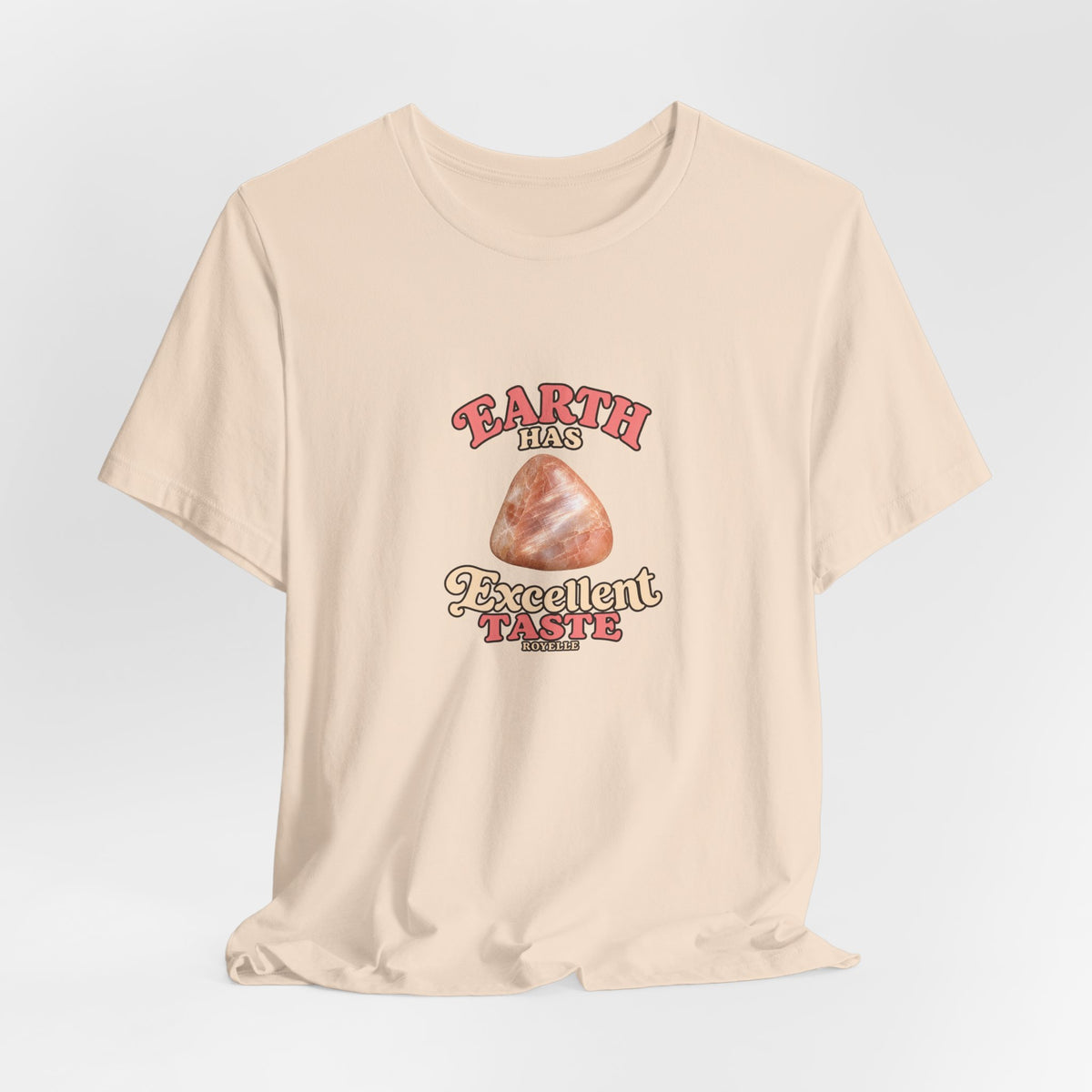 Earth Has Excellent Taste — Peach Moonstone Tee | Sandy Neutrals & Oranges