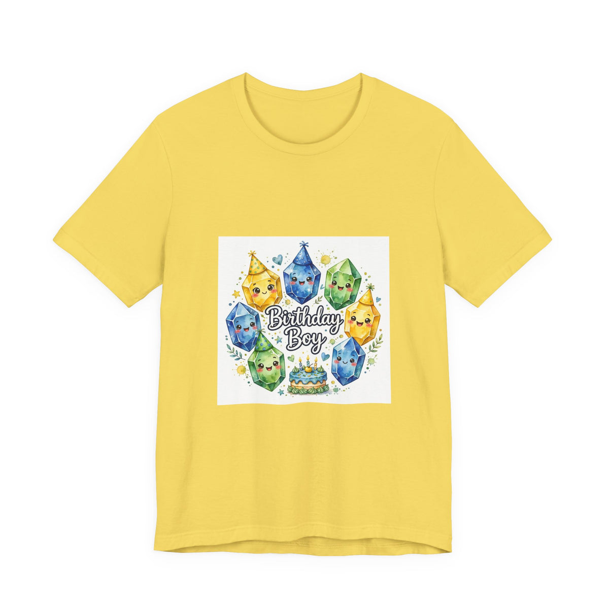 Birthday Boy Crystal Party T-Shirt | Golds, Mints & Teal