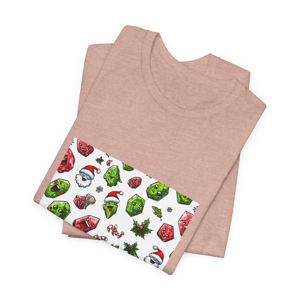 Christmas Crystal Cheer T-Shirt | Peach & Sunset