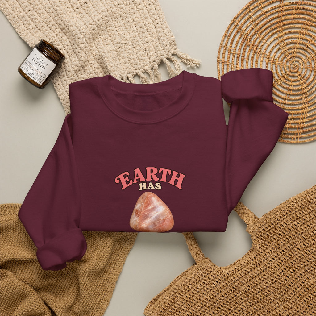 Earth Has Excellent Taste — Peach Moonstone Crewneck | Earth Tones & Brights