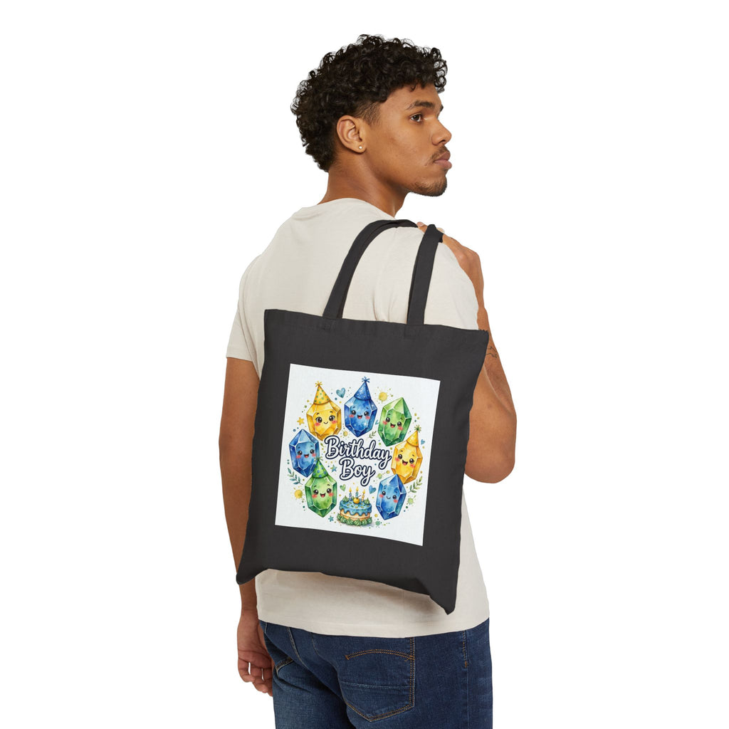 Birthday Boy Crystal Party Canvas Tote