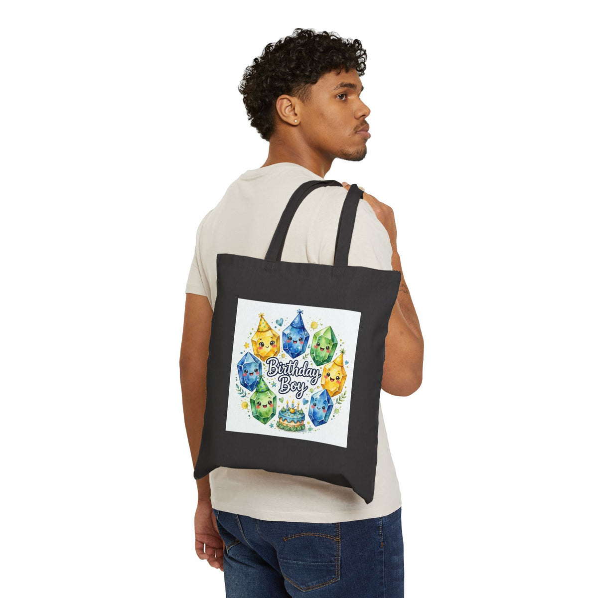 Birthday Boy Crystal Party Canvas Tote