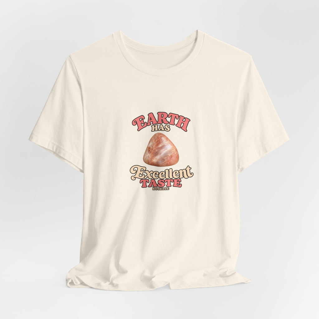 Earth Has Excellent Taste — Peach Moonstone Tee | Sandy Neutrals & Oranges