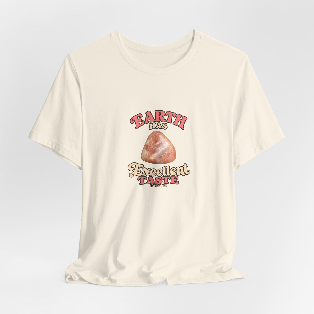 Earth Has Excellent Taste — Peach Moonstone Tee | Sandy Neutrals & Oranges