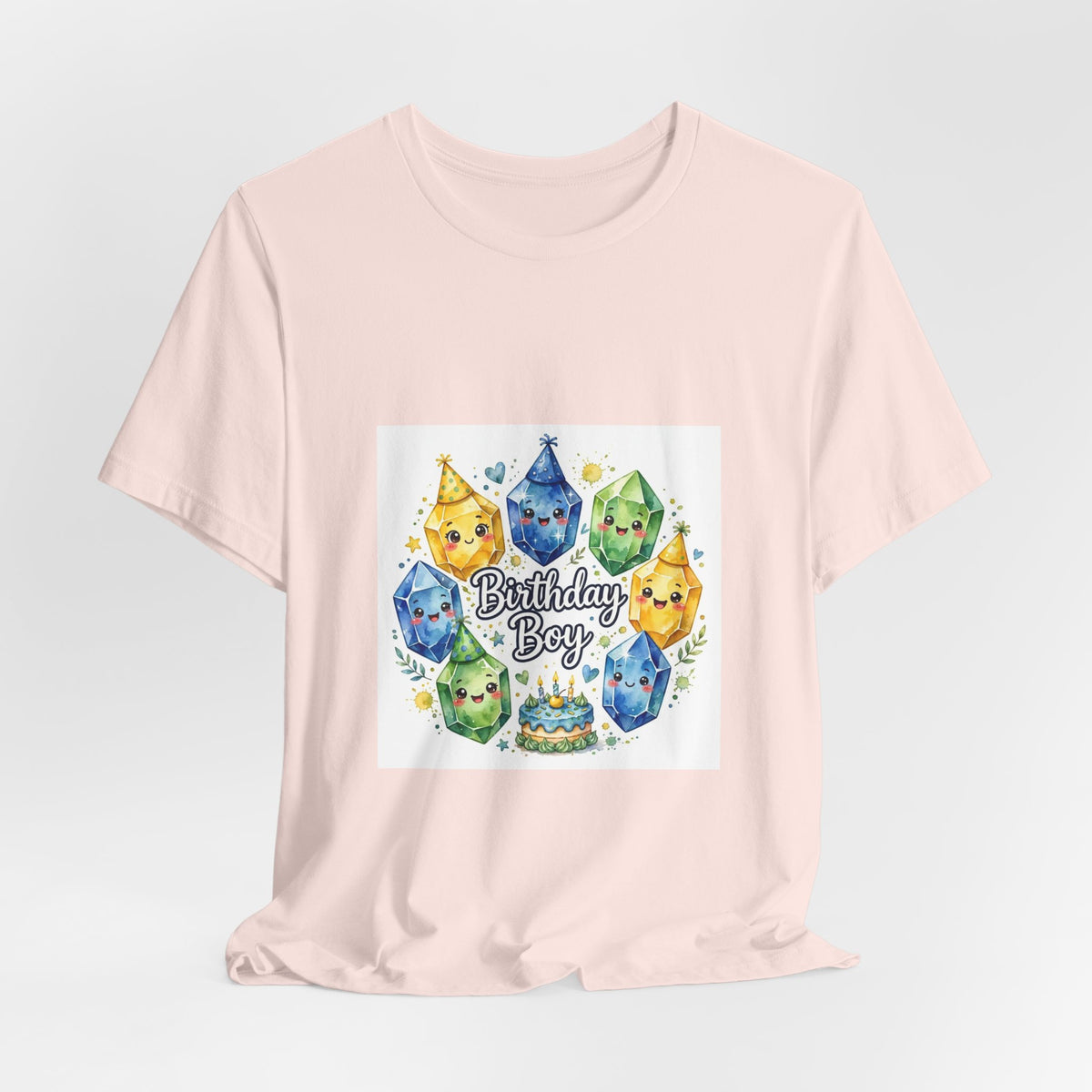 Birthday Boy Crystal Party T-Shirt | Royal, Navy & Purple