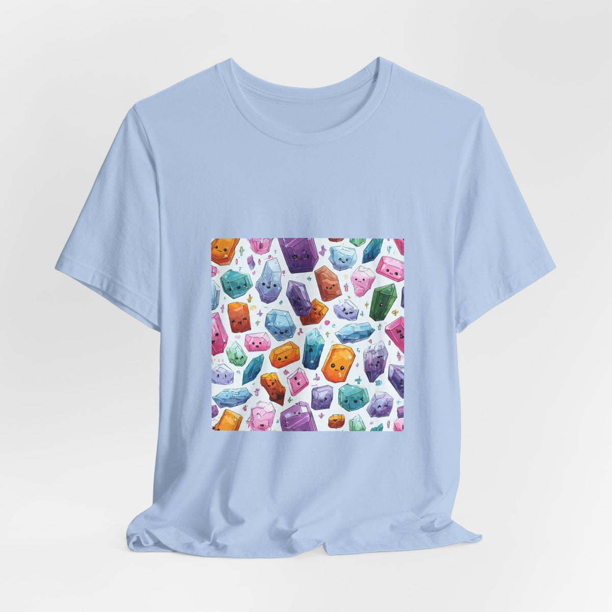 Pastel Crystal Friends T-Shirt | Soft Blues