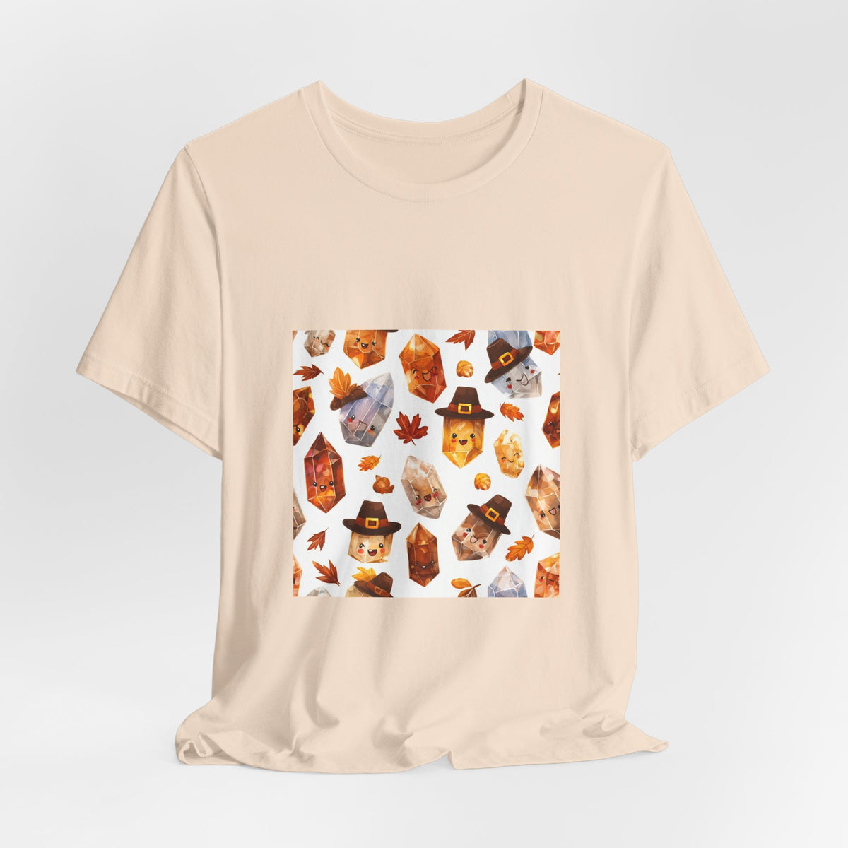 Thanksgiving Crystal Harvest T-Shirt | Sandy Neutrals & Oranges