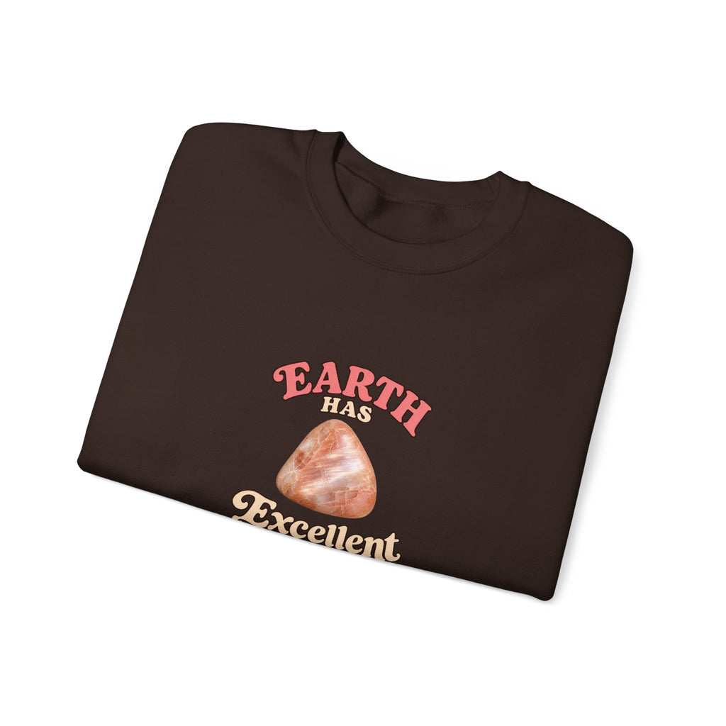 Earth Has Excellent Taste — Peach Moonstone Crewneck | Earth Tones & Brights
