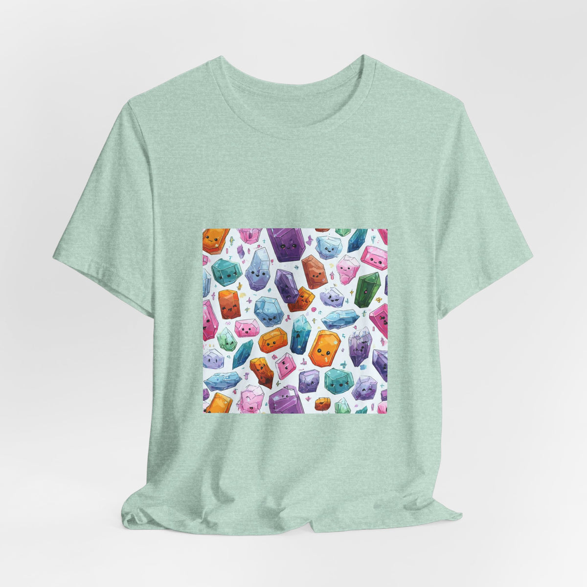 Pastel Crystal Friends T-Shirt | Golds, Mints & Teal
