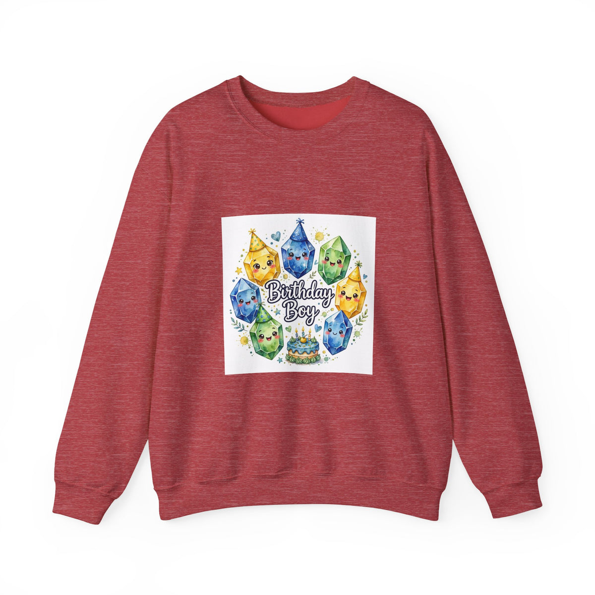 Birthday Boy Crystal Party Crewneck | Neutrals & Reds