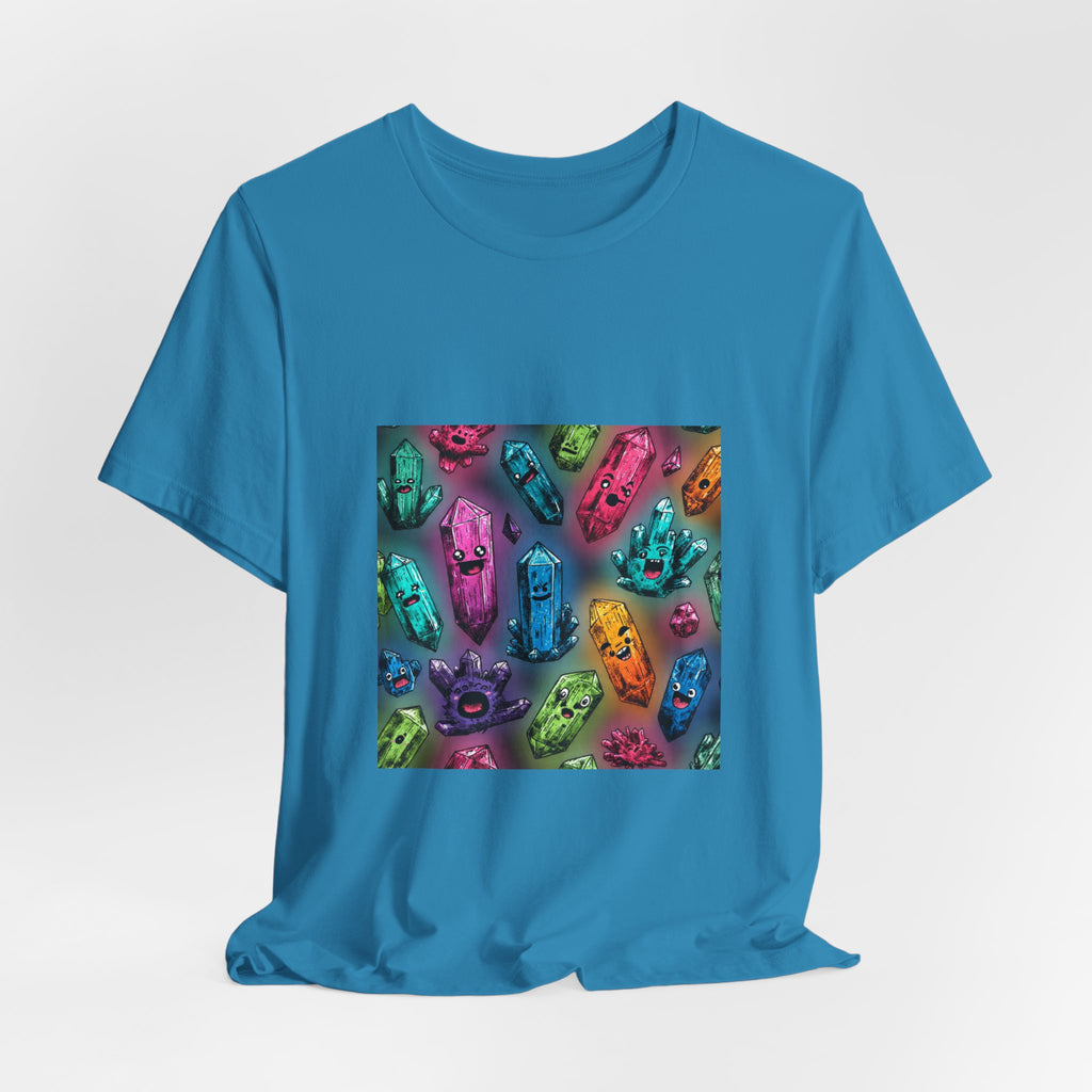 Colorful Crystal Characters T-Shirt | Forest & Ocean