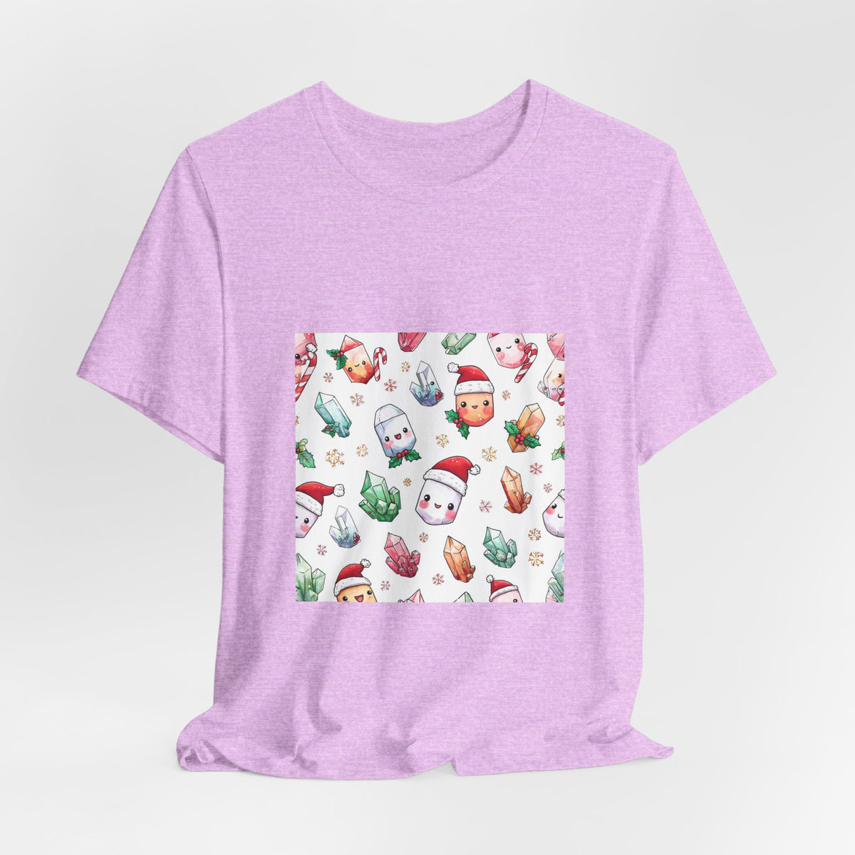 Pastel Christmas Crystal Friends T-Shirt | Pinks & Orchid