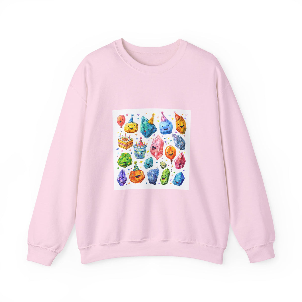 Crystal Birthday Party Crewneck | Blues, Purples & Pinks
