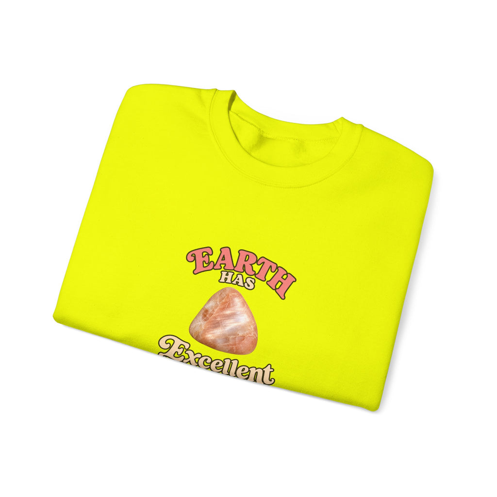 Earth Has Excellent Taste — Peach Moonstone Crewneck | Earth Tones & Brights
