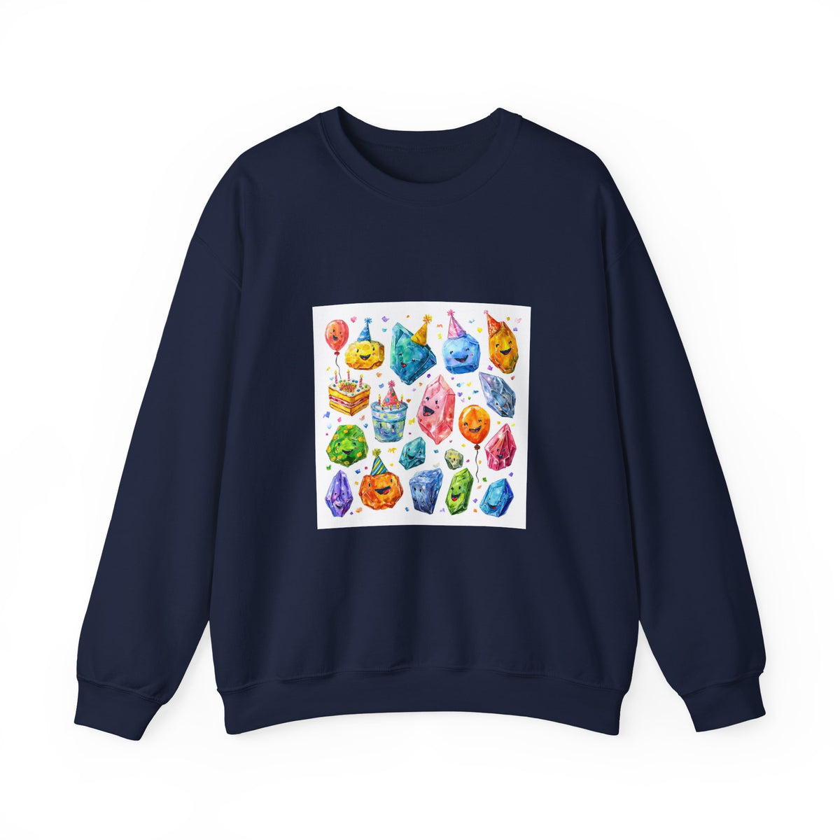 Crystal Birthday Party Crewneck | Blues, Purples & Pinks