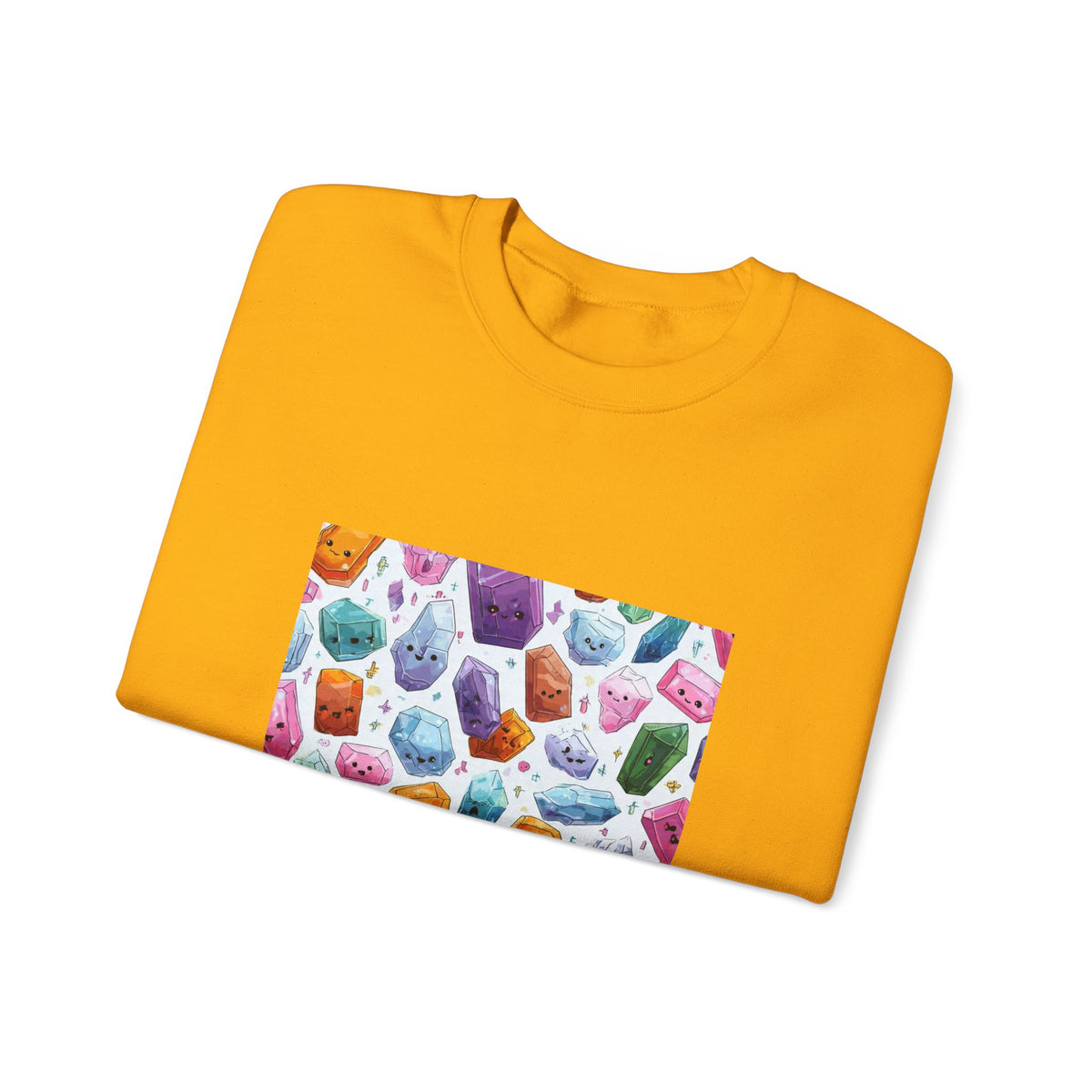 Pastel Crystal Friends Crewneck | Earth Tones & Brights