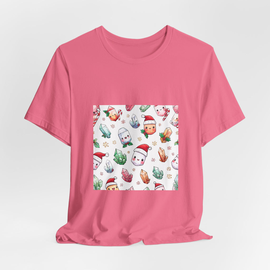 Pastel Christmas Crystal Friends T-Shirt | Pinks & Orchid