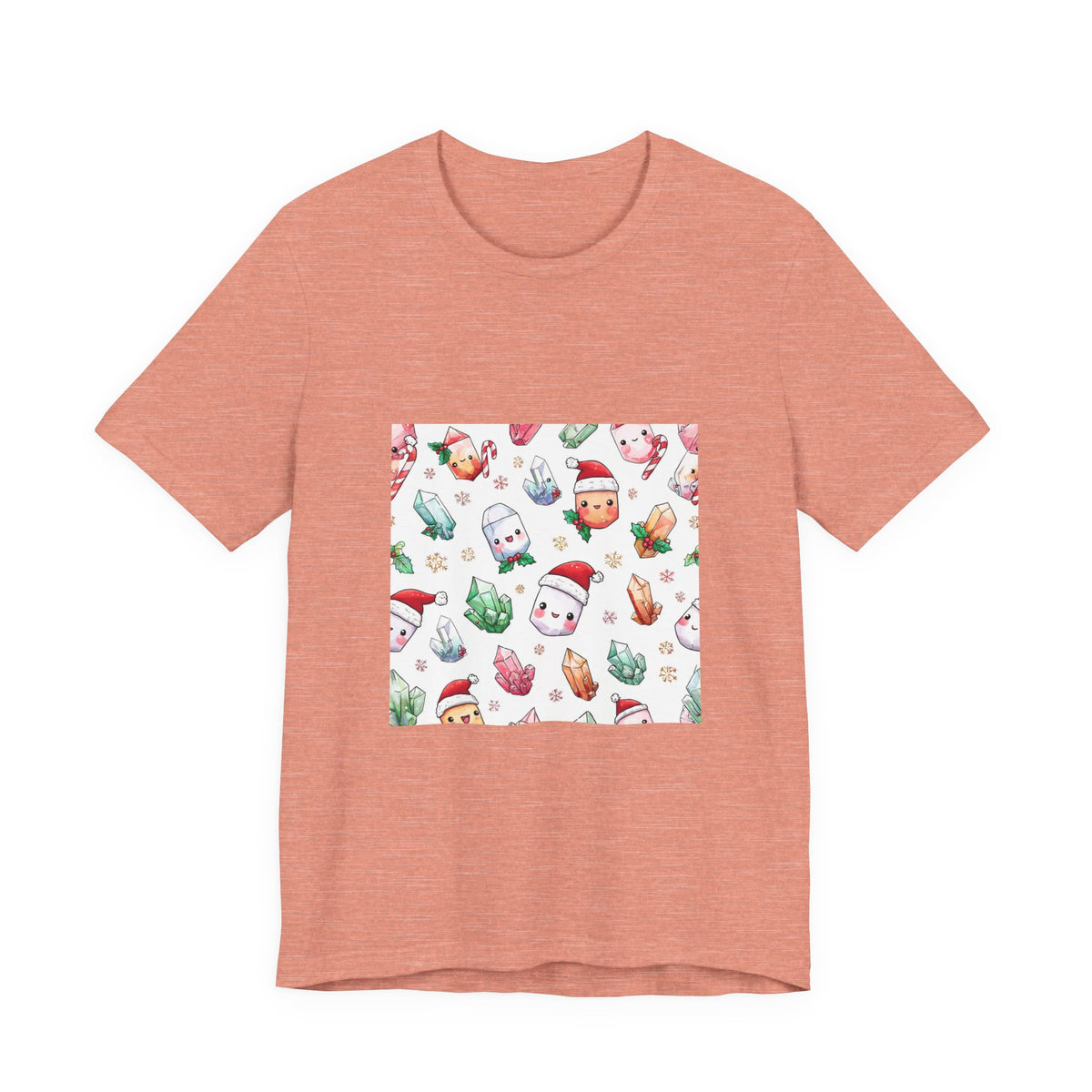 Pastel Christmas Crystal Friends T-Shirt | Pinks & Orchid