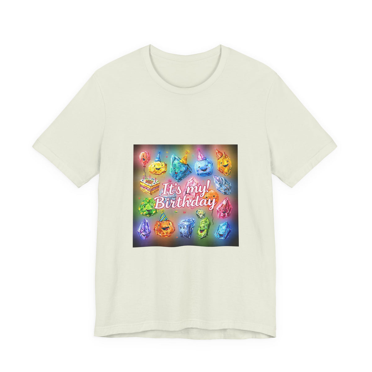It's My Birthday Crystal Party T-Shirt | Golds, Mints & Teal