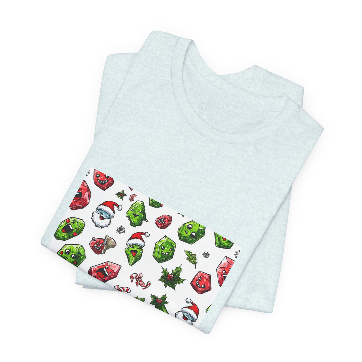 Christmas Crystal Cheer T-Shirt | Soft Blues