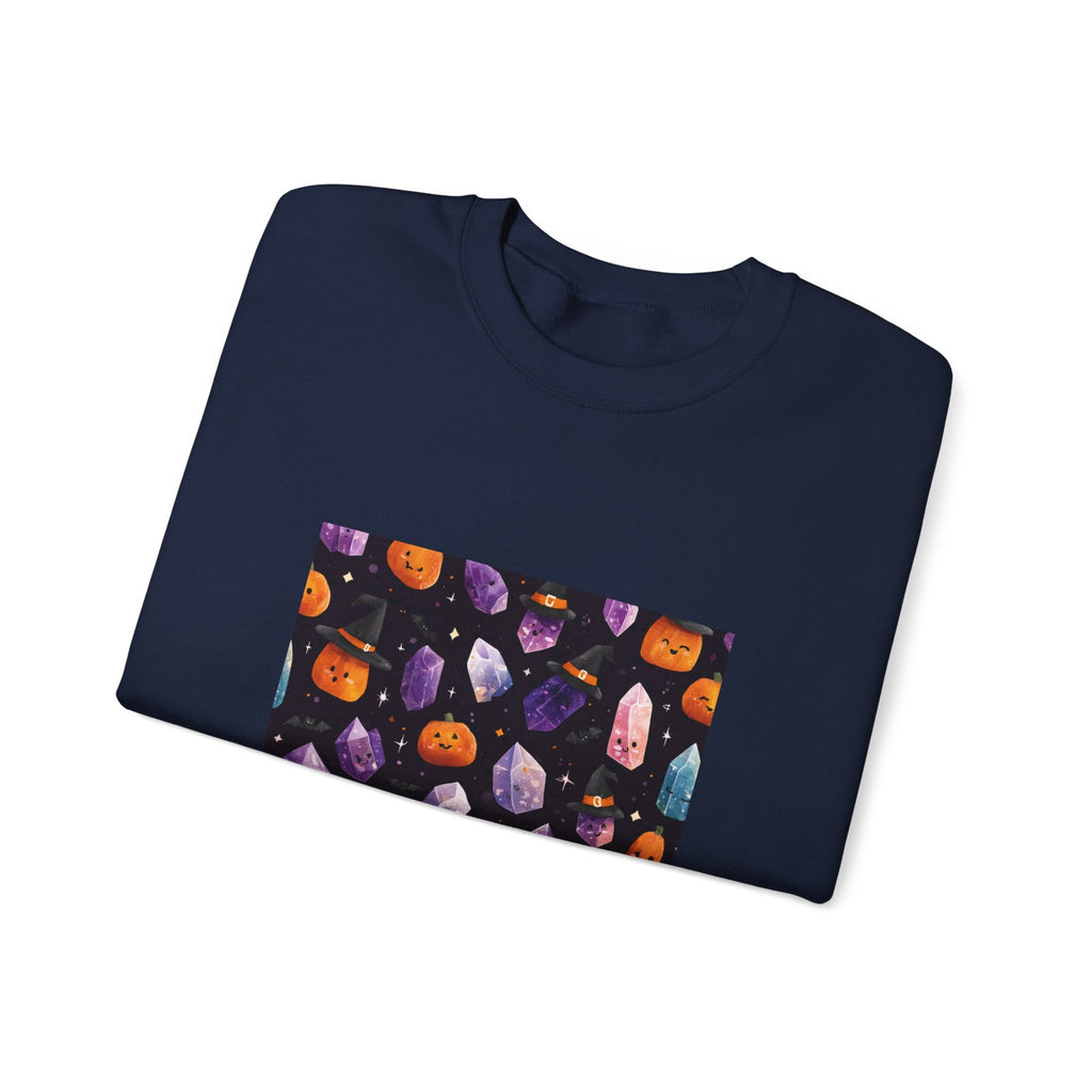 Halloween Crystal Party Crewneck | Blues, Purples & Pinks