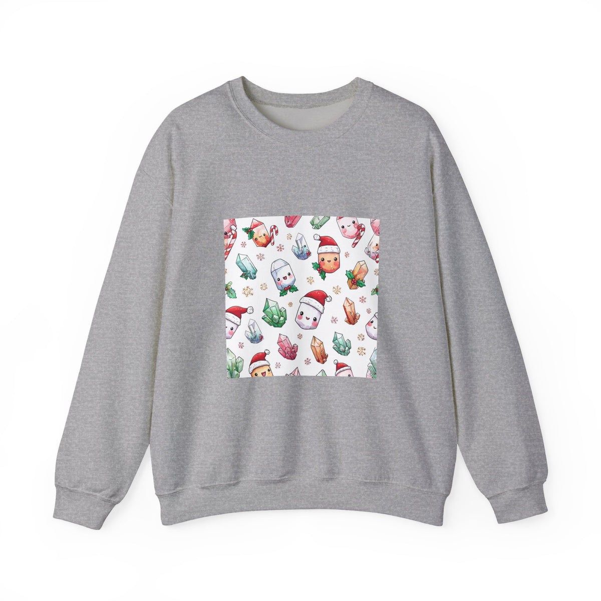 Pastel Christmas Crystal Friends Crewneck | Neutrals & Reds