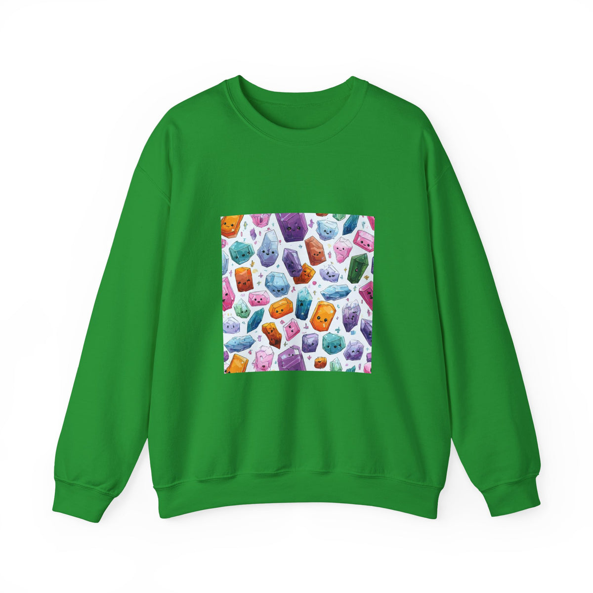 Pastel Crystal Friends Crewneck | Earth Tones & Brights