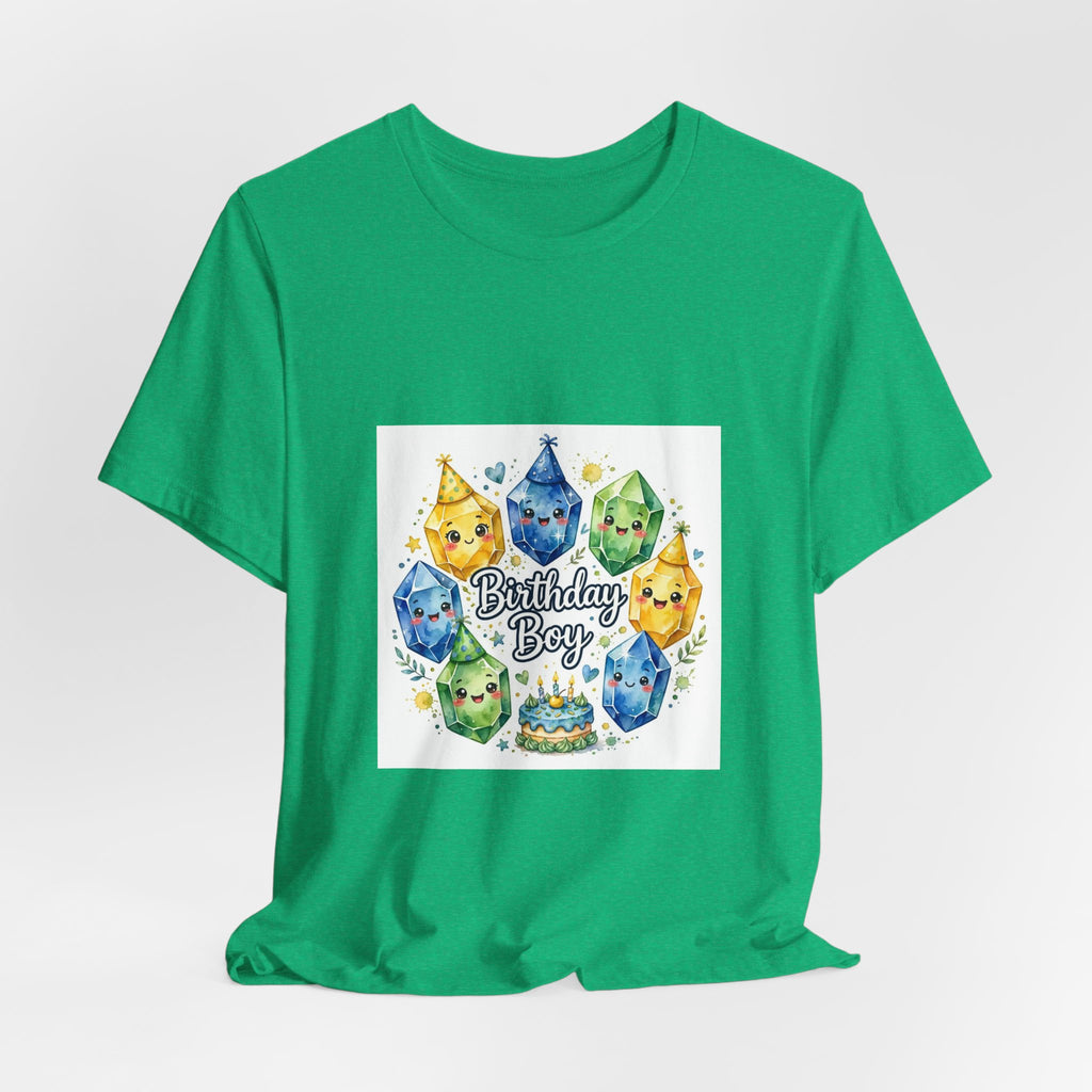 Birthday Boy Crystal Party T-Shirt | Greens