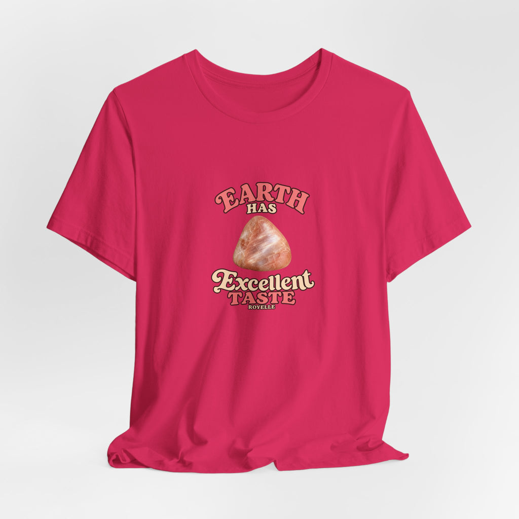 Earth Has Excellent Taste — Peach Moonstone Tee | Pinks & Orchid
