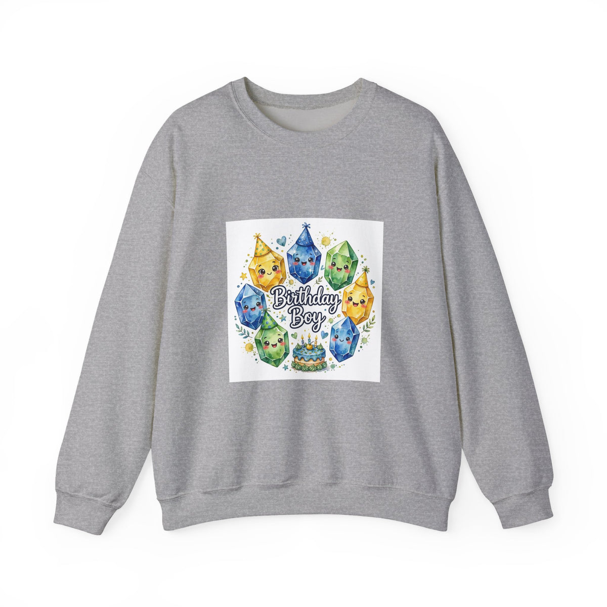 Birthday Boy Crystal Party Crewneck | Neutrals & Reds