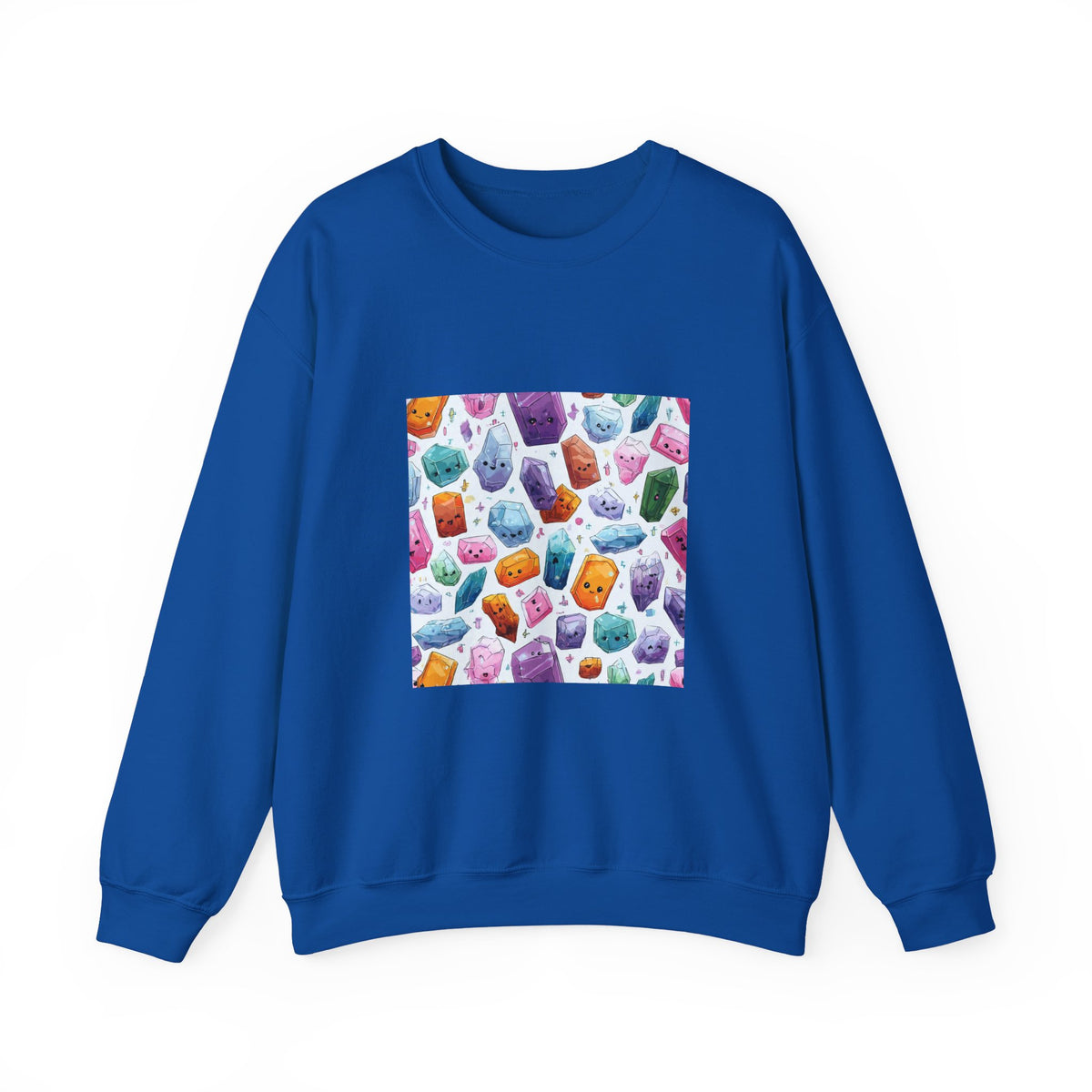 Pastel Crystal Friends Crewneck | Blues, Purples & Pinks