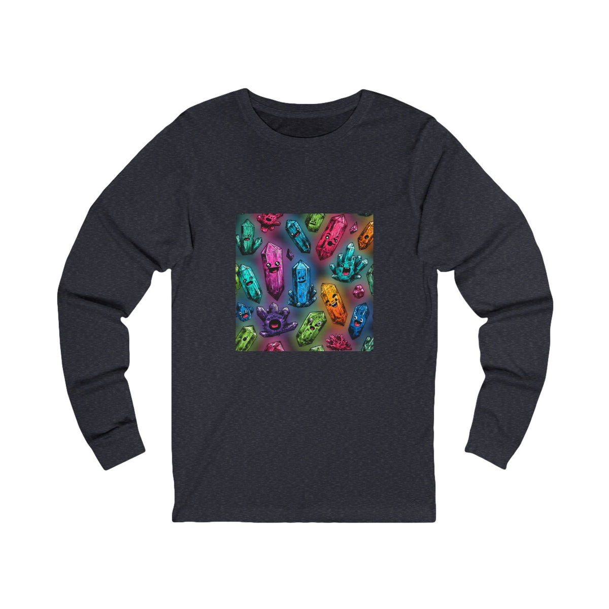 Colorful Crystal Characters Long Sleeve T-Shirt