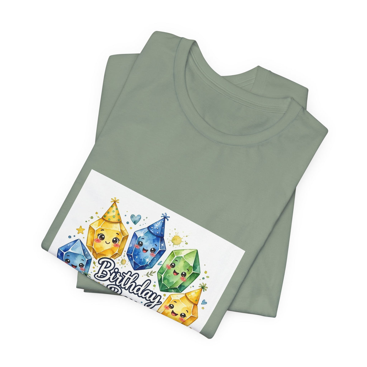 Birthday Boy Crystal Party T-Shirt | Golds, Mints & Teal