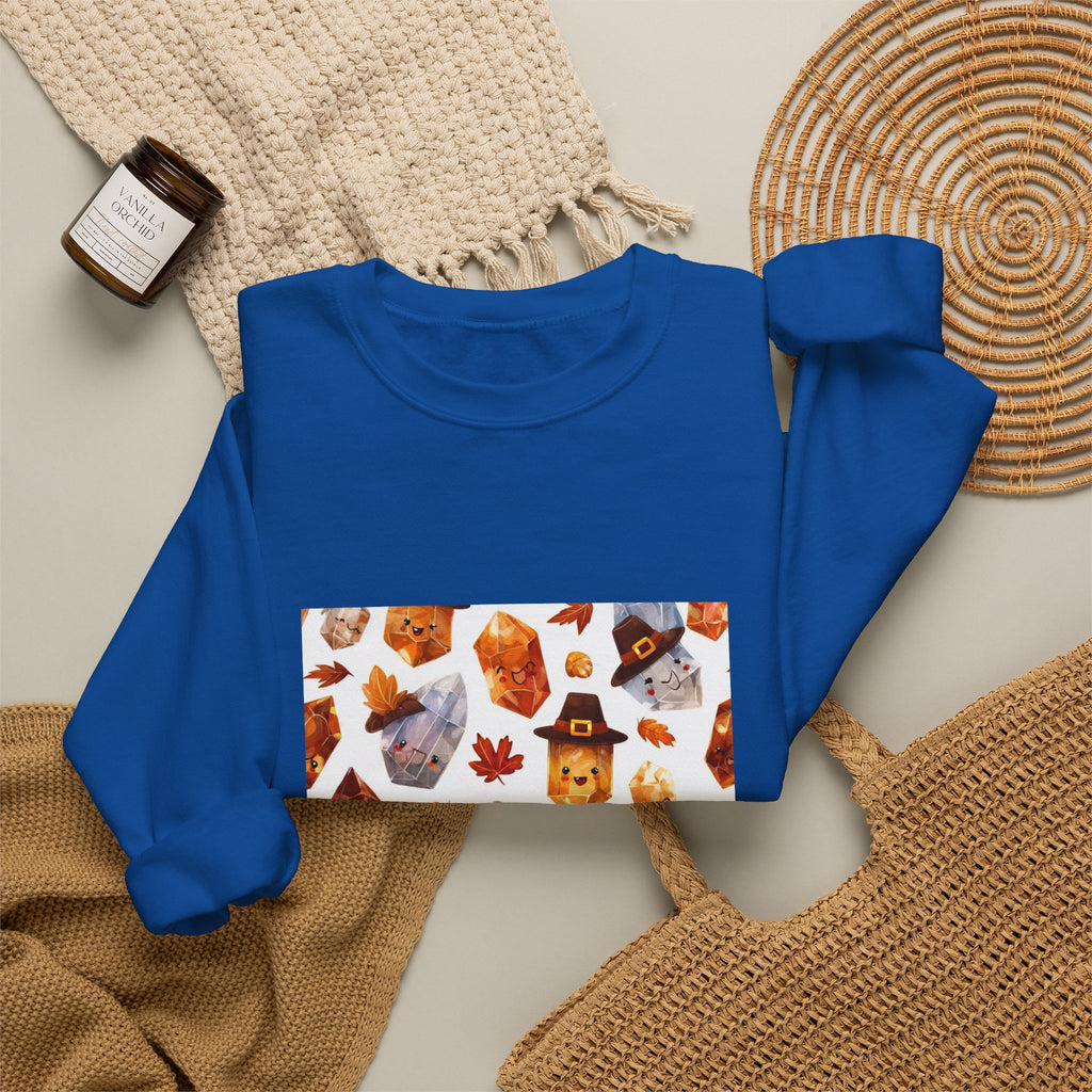 Thanksgiving Crystal Harvest Crewneck | Blues, Purples & Pinks